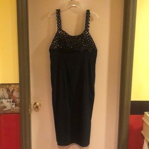 Bettie Page knee length bengaline wiggle dress 3x